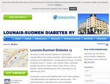 Tablet Screenshot of lounais-suomendiabetes.fi